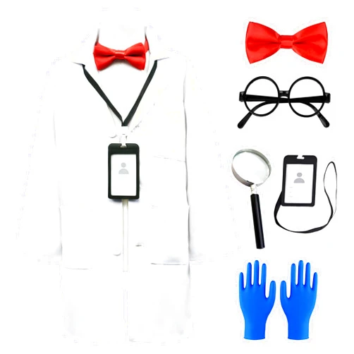 ZZIHAN Doctor Scientist Costume for Kids Pretend Play White Lab Coat with Accessories 3-12 Years…