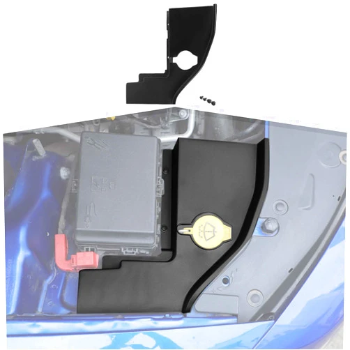 Amayum Windshield Washer Tank Engine Bay Side Panel Cover Accessories Compatible with Dodge Charger/Chrysler 300 300c 2011-2023,for Dodge Challenger 2015-2023,Black