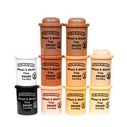 Colorations Wheat & Gluten Free Colors Like Me Dough - 10 Colors (5oz Each) | Non-Toxic, Play Dough, Bulk Set, Sensory Kit, Party Favors, Classroom Pack