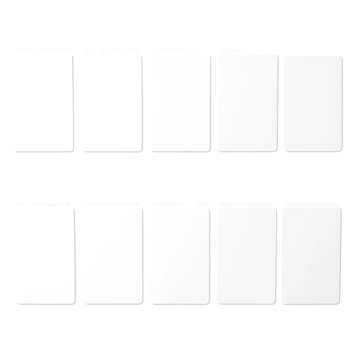 XIXEI 10 PCS Writable T5577/CET5577 125KHz RFID Rewritable White Contactless Card Blank Tag ID Card General Proximity Card