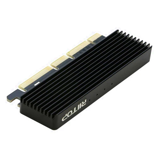 RIITOP NVMe PCIe Adapter, RIITOP M.2 NVMe to PCI-e x4/x8/x16 Card with Heat Sink for M.2 (M Key) SSD 2280/2260/2242/2230 [Upgraded]