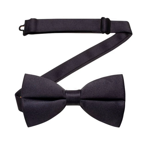YourTies Pre-Tied Bow Tie Satin Solid Bowtie Adjustable Tuxedo Bowties for Men and Boys with Gift Box