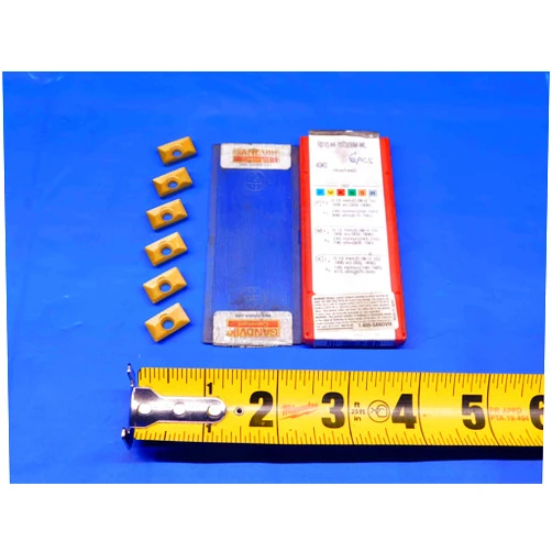 M & J Tooling LLC 6pcs New SANDVIK COROMANT R215.44-15T308M-WL 4040 TiN Coated Carbide Inserts - BR7154BC4