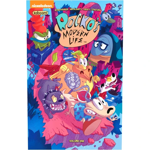 By Ryan Ferrier (Author), Fred Stresing Jorge Monlongo Ian McGinty (Illustrator), KC Green (Illustrator) & 2 more Rocko's Modern Life Vol. 1