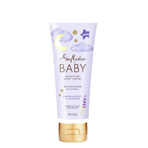 SheaMoisture Baby Moisturizer Manuka Honey & Lavender for Delicate Hair and Skin Nighttime Hair and Skin Care Regimen 8 oz