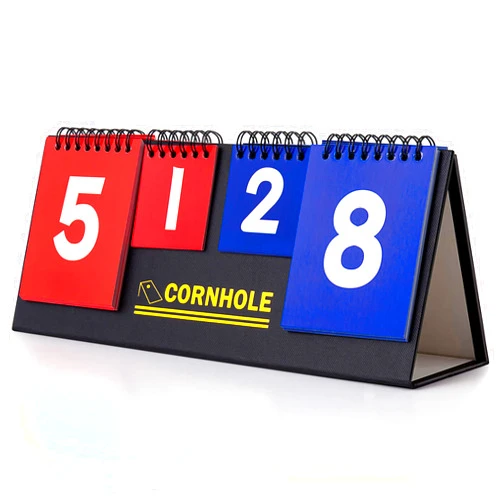 Yeeloon Flip Scoreboard Score Keeper Portable Tabletop Score Board Flipper for Cornhole Baseball Tennis Pickleball Volleyball Ping Pong Football Soccer Indoor and Outdoor Sports Match