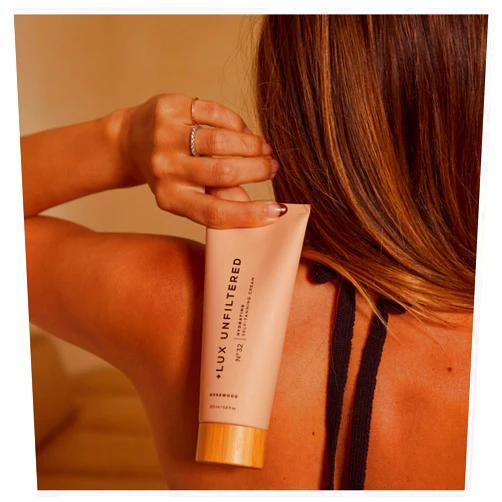 + Lux Unfiltered N°32 ORIGINAL Gradual Self Tanning Cream in Rosewood, Hydrating Self Tanning Lotion, Gluten Free, Vegan + Cruelty Free Self Tanner, Luxurious Sunless Tanner Loaded with Antioxidants