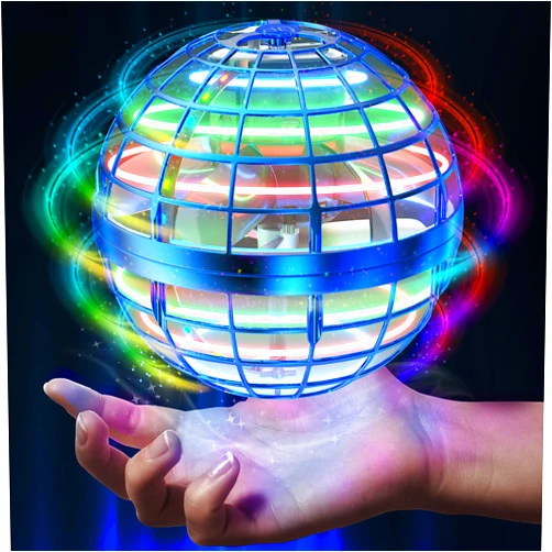 AMERFIST 2024 Flying Orb Ball Toy,Cosmic Globe Boomerang Hover Ball Galactic Fidget Spinner, Hand Drone Orbit, Cool Toys Gift for 6 7 8 9 10+ Year Old Boys Girls Teens Outdoor Toys(Blue)