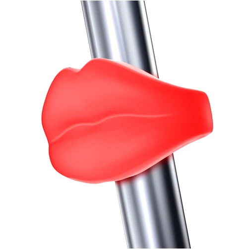 VOLO.Freedom to fly Volo Mmm Lip Shape Bike Rechargeable Tail Lights for Night Riding Fun Bicycle Decorations Skateboard Scooter Bmx Accessories Kids Gift Soft Lights Led Flashing Mtb Rear Safety Cycling Silicone