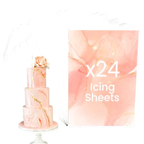 Sweetness Central 24 Count Premium Edible Icing Sheets | A4 Size | 8.5