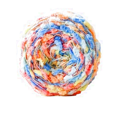 LiuliuBull 50G Fancy Tooth Brush Blended Yarn Anti-Pilling Rainbow Color Crochet Yarn for Hand Knitting Scarf Sweater Additional Thread (Color : C002)