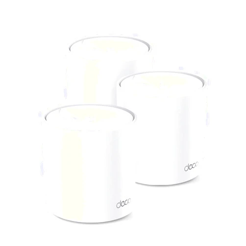 TP-Link Deco AX5000 Mesh WiFi, 3-Pack, Covers up to 7100 Sq.Ft., Replaces Wireless Router and Extender, SMALL, WHITE (Renewed)