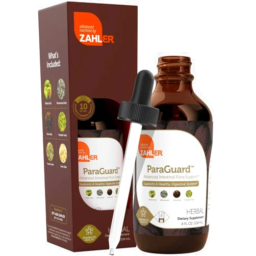 Zahler - ParaGuard Liquid Drops - Gut Health Supplement - Formula has Wormwood, Garlic Bulb, Pumpkin Seed, Clove & More - Natural Support for Humans - Certified Kosher (4 Oz) (4 oz., Drop)