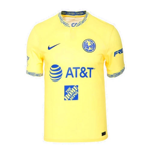 Nike Club America (Mexico) Mens Home Soccer Jersey 2022-2023 (as1, Alpha, l, Regular, Regular) Yellow