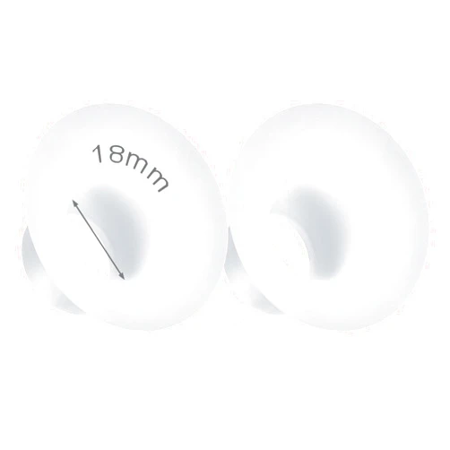 Durceler 18mm Silicone Flange Inserts Compatible with Medela/for Spectra S1 S2 / Elvie / S18 S21 / Momcozy S9 S12/ TSRETE 24mm Breast Pump Shields or Freemie 25mm; Reduce Nipple Tunnel Down to 18mm