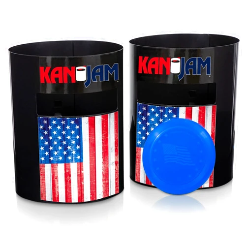 Kan Jam Original Disc Toss Game - American Made Outdoor Game for The Backyard, Beach, Park, Tailgates - ESPN, OCHO, & USA Flag Designs
