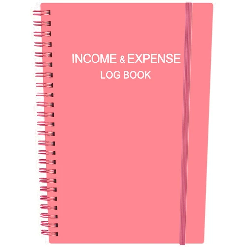 Heveboik Income & Expense Log Book - Income and Expense Ledger Book for Small Business, Accounting Bookkeeping Tracking Ledger Log Book for Woman and Man, 5.8