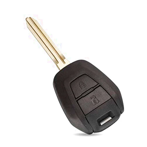 Amautolucky 2Buttons Ignition Key Shell Case for Isuzu D-Max TOY43 Blade Key Cover