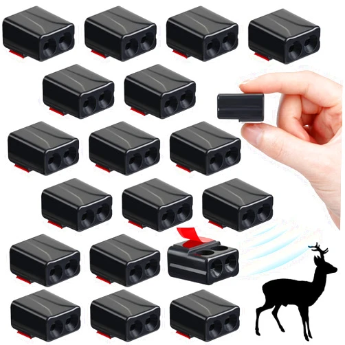 Tallew 18 Pieces Deer Whistles for Car Avoids Collisions Deer Warning Dual Construction Devices Animal Alert for Car Vehicle Truck Motorcycle