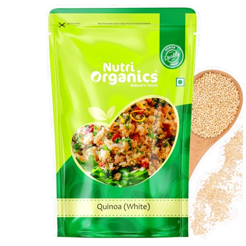 Generic Nutri-Orga.nics Premium Quinoa 1kg - Gluten Free Quinoa, Healthy Breakfast, Diet Food for Weight Loss
