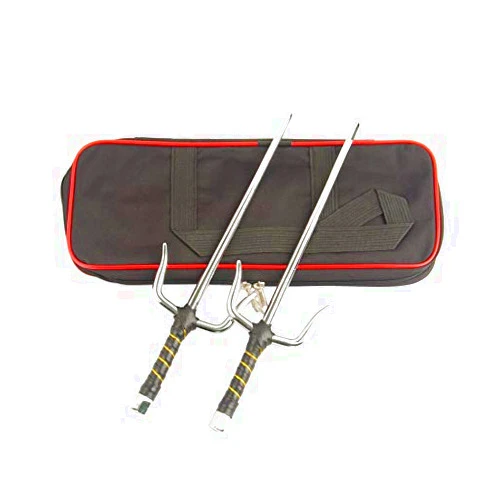 Superdo Octagon Metal Martial Arts Sai Multi Size（Black and Silver） (Silver, 15