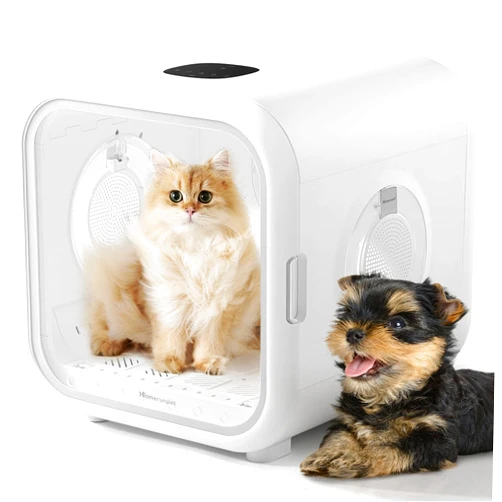 HomeRunPet Drybo Plus Automatic Pet Dryer Box - Ultra Quiet, Smart Temperature Control, 360° Efficient for Cats and Small Dogs