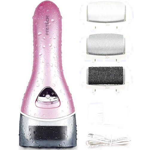 PRITECH Electric Feet Callus Removers Rechargeable,Portable Electronic Foot File Pedicure Tools, Electric Callus Remover Kit,Professional Pedi Feet Care Perfect for Dead,Hard Cracked Dry Skin（Pink）