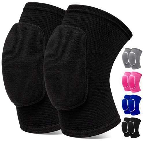 RYBTB Volleyball Knee Pads,Knee Pads for Women,Men,Kids,Girls,Knee Brace for Basketball Volleyball Football Dance Yoga Tennis Running Cycling Workout Climbing (Black, Large)