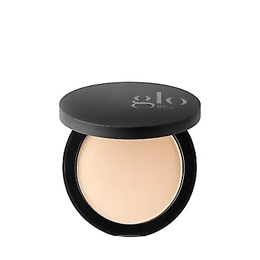 Glo Skin Beauty Pressed Base | Mineral Pressed Powder Foundation with Talc-Free & Paraben-Free Formula | Breathable & Buildable Coverage, Matte Finish Natural Medium