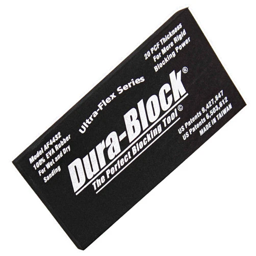 Dura-Block Scuff Pad - 5.6in Ultra-Flex Hook and Loop Scruff Pad Sanding Blocks for Wood and Auto Fits Wet Dry Sandpaper