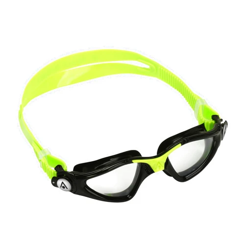 Aqua Sphere Kayenne Junior Children's Swimming Goggles - Black/Lime with Clear Lens