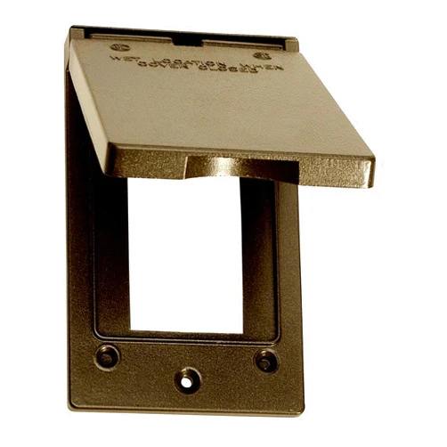 Sigma Electric, Bronze, Size Sigma Engineered Solutions, Weatherproof 14248BR 1-Gang Vertical GFCI Cover