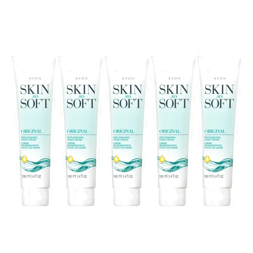 Avon Skin So Soft Original Replenishing Hand Cream - 5 Pack