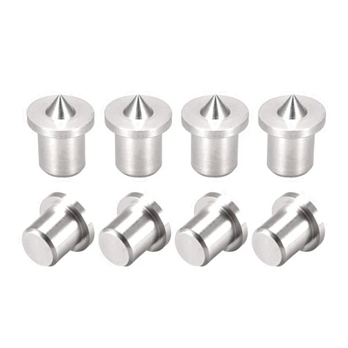 uxcell 5mm Drill Center for Dowel and Tenon, Stainless Steel, Woodworking Doweling Centering Tool 8Pcs