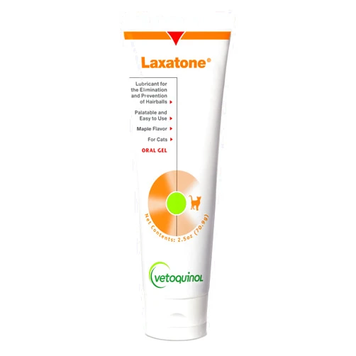 Vetoquinol Laxatone: Oral Hairball Lubricant Gel for Cats – Maple Flavored, 2.5oz