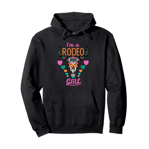 Wilder Westen Rodeo Sport Cowboy Zubehör I'm A Rodeo Girl Bull Riding Wild West Cowboy and Cowgirl Pullover Hoodie