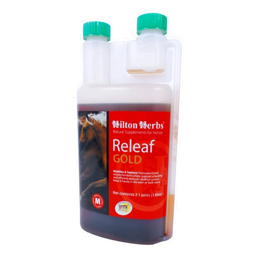 Hilton Herbs Releaf Gold Herbal Mobility Supplement for Horses, 2.1pt Bottle