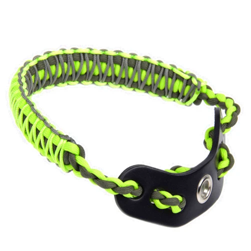 SUNYA Archery Bow Wrist Sling, 550 Paracord Strap Comfortable on Hand.100% Full Grain Leather Yoke, Multiple Camo Colors.Fit Compound Bow Stabilizer & Recurve.