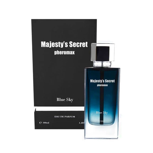 MAJESTY'S SECRET PHEROMAX Perfume for Men, Eau de Parfum, 3.4 Fl Oz Gift Set, EDP Cologne, TAN Blue Sky