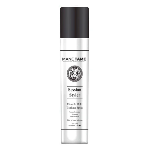 Mane Tame Professional Men's Grooming MANE TAME Session Styler Hair Spray for Men 10oz - Volume Protection, Flexible Hold, Working Spray - Best used as a Volume Booster