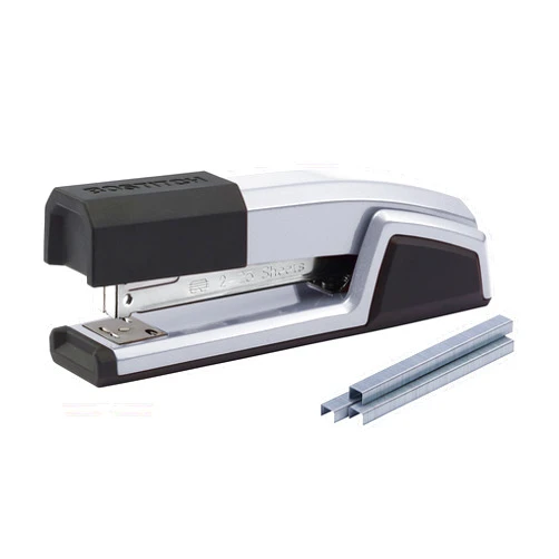 Bostitch Office Epic All Metal 3 in 1 Stapler, 25 Sheet Capacity, with Integrated Remover & Staple Storage, Silver (B777R-SLV)