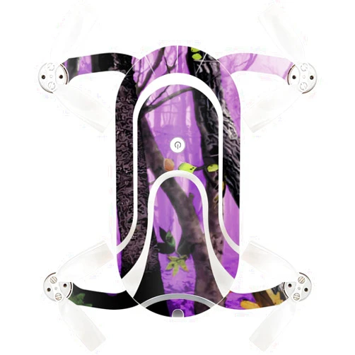 MIGHTY SKINS MightySkins Skin Compatible with ZEROTECH Dobby Pocket Drone – Purple Tree Camo | Protective, Durable, and Unique Vinyl Decal wrap Cover | Easy to Apply, Remove, and Change Styles | Made in The USA