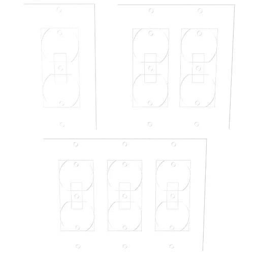 Xikerswo 70Pcs Wall Insulation Gasket Wall Plate Outlet Sealers, White Outlet Insulation Foam Replacement Weatherproof Gasket Sealer for Electrical Outlet Plates Switch Covers
