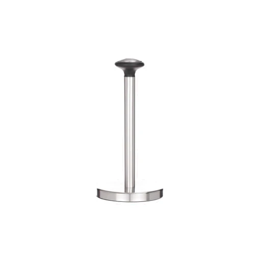 Jiallo Stainless Steel Paper Towel Holder with Black Knob