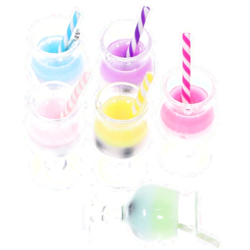 COHEALI 6pcs Simulation Beverage Model Tiny Stuff Mini Toys for Dolls Key Chain Accesorios Fridge Accessories Keychain Ornaments Key Chain Kit Mini Keychain Doll Stuff Charm Plastic Suite