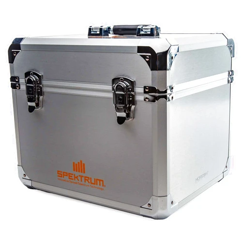 Spektrum Dual Aluminum Stand Up Transmitter Case, SPM6726, Small
