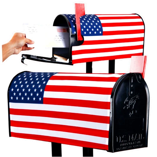 GrdnCare USA Magnetic Mailbox Cover – Durable & Stylish Patriotic Mailbox Covers Size 18 x 21 Inch - American Flag Design Easy to Install & UV-Resistant with Strong Magnet for All Seasons