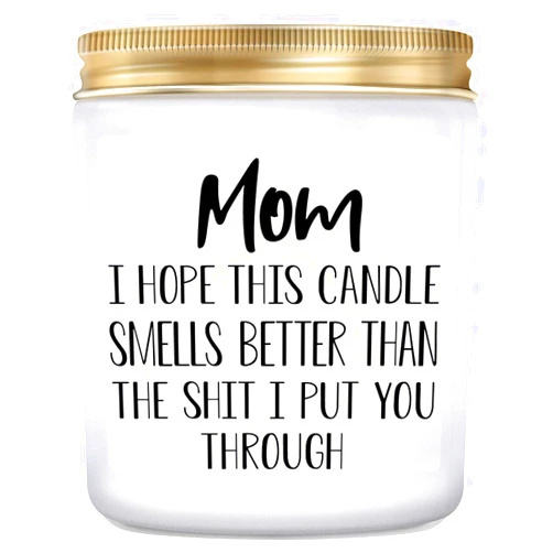 KLL Gifts for Mom from Daughter, Son Funny Birthday Gifts for Mom, Mothers Day & Christmas Day, Lavender Candles(7oz)