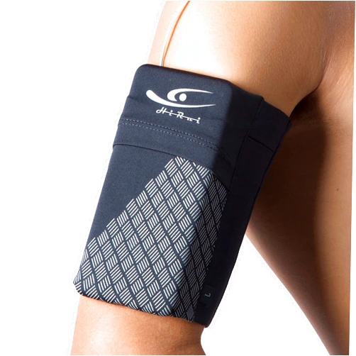 HiRui Universal Sports Armband Cell Phone Armband Sleeves Running Armband for Exercise Workout, Compatible with iPhone 15/15Plus/Pro iPhone 14/13/12 Samsung Galaxy All Phones (Large, Black)