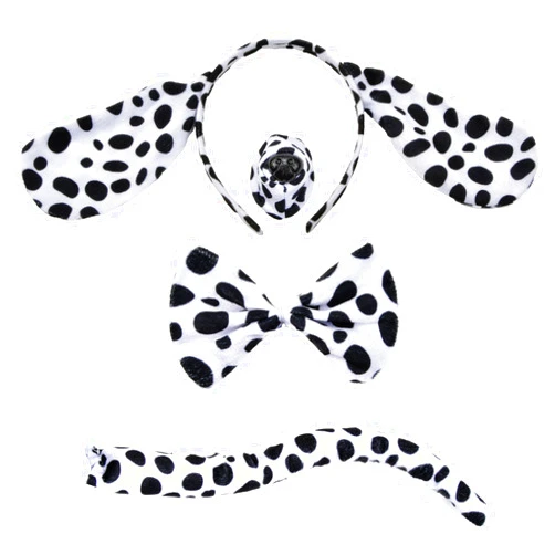 Abitoncc Kids Halloween Animal Costume Set – Tiger, Dalmatian, Dachshund, Giraffe, Leopard & Pig Dress Up Kit with Headband